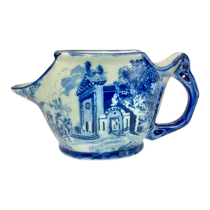Antique Flow Blue Shaving Mug – Victoria Ware English Ironstone Transferware