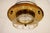 Brass Lightolier Hollywood Regency Elaborate Slag Glass Diffuser Hanging Swag Torchiere Lamp Early 1960s For Sale - Image 8 of 12