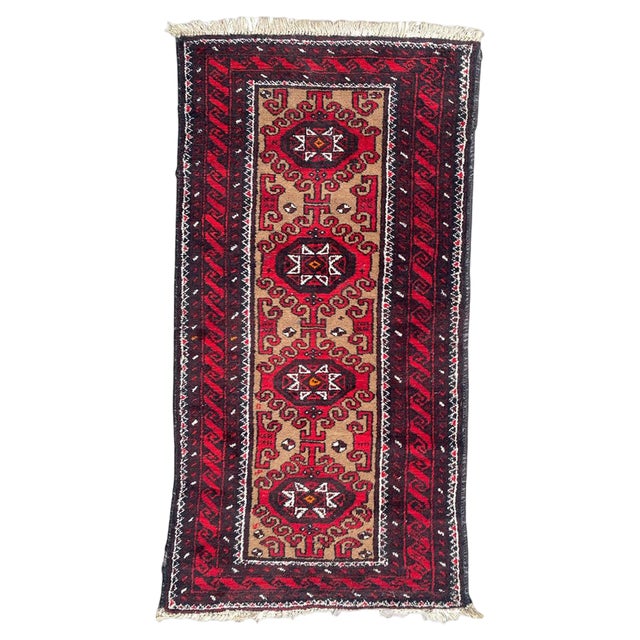 Vintage Baluch Rug, 1950s For Sale