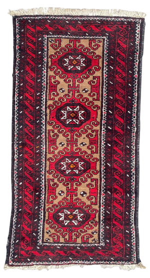 Vintage Baluch Rug, 1950s