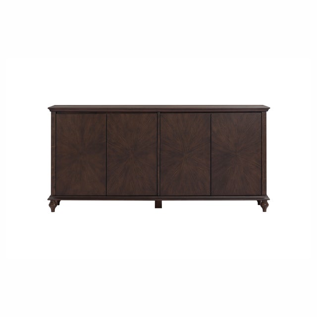 Boho Chic Mila Dark Brown Sideboard For Sale - Image 3 of 9