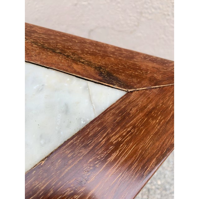 Wood 19th Century Mint Style Hard Wood Chinese Console Table For Sale - Image 7 of 13