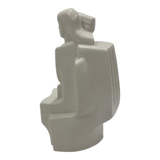 80’s Art Deco Style Figural Sculpture For Sale