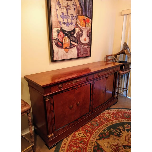 Brass 1930s Louis XVI Buffet Table For Sale - Image 8 of 12