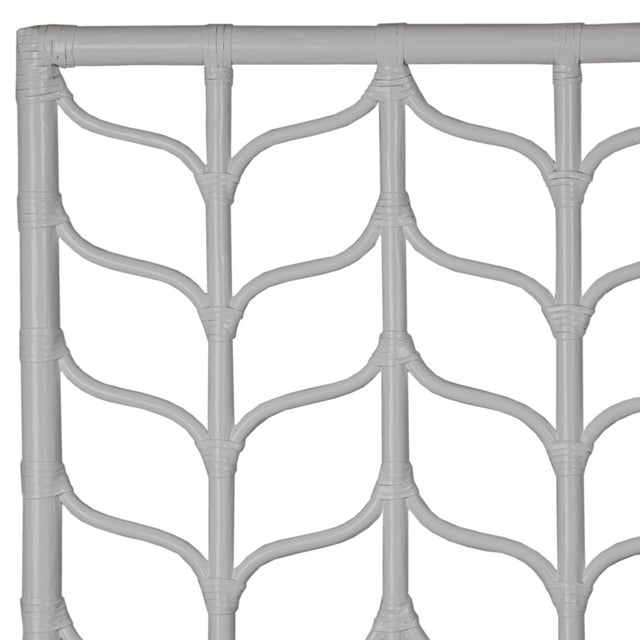 David Francis Ivy Standard Bed Twin Extra Long, Light Gray For Sale - Image 4 of 7