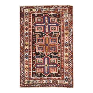 19th Century Antique Shirvan Rug - 3'4" X 5'4" For Sale