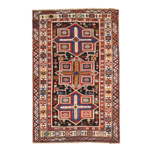 19th Century Antique Shirvan Rug - 3'4" X 5'4"