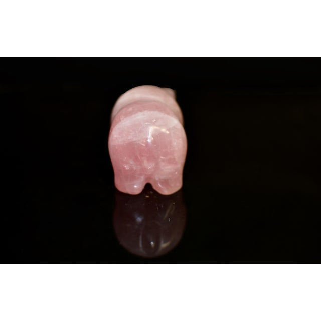 Super Cute Rose Quartz Bear Natural Gemstone Animal For Sale In Los Angeles - Image 6 of 7