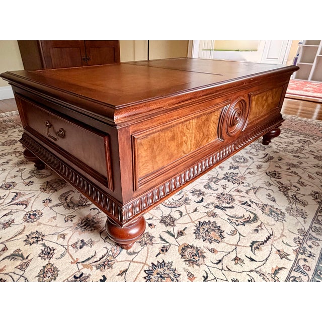 Stunning Early 2000's Classic Elegance. Elevate your living spaces with this magnificent "Morley" cocktail coffee table...