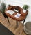 Vintage Italian Walnut and Burl Wood Writing Desk, 1940s For Sale - Image 3 of 11