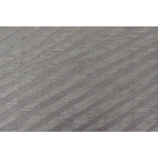Modern Modern Hand-Knotted Wool Rug by Keivan Woven Arts 9'4 X 11'9 For Sale - Image 3 of 12