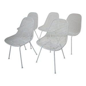 Eames Wire Dining Chairs for Herman Miller