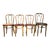Vintage Thonet Style Bentwood Dining or Occasional Chairs - Set of 4 For Sale