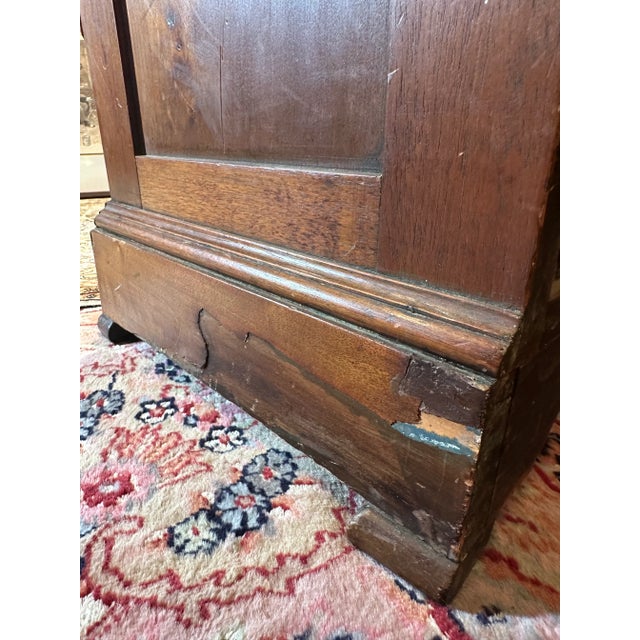 Wood Antique 19th Century French Louis Philippe Marble Top Nightstand For Sale - Image 7 of 15