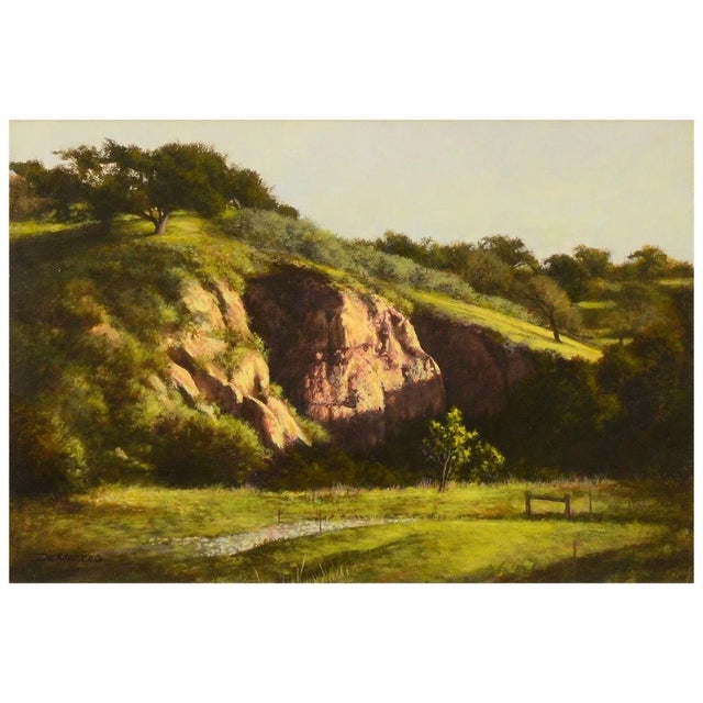 Framed acrylic "Alisos Canyon Road" by Dave De Matteo. Dimensions (Image) 10″H x 15″W; (Frame) 17.25″H x 22.25″W About...