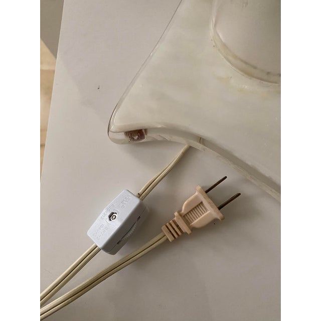 1980s Vintage Rougier Style Shell Wing Table Lamp For Sale - Image 11 of 11