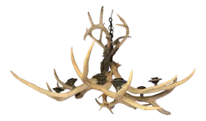 Early 20th Century Hanging Antler Candelabra