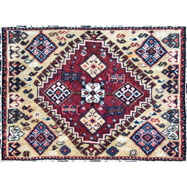 1940s Early 20th Century Persian Afshar Rug For Sale - Image 5 of 10