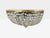 Neoclassical Neoclassical, Basket Flush Mount Ceiling Light, Bronze, Crystal, France, 20th C. For Sale - Image 3 of 14