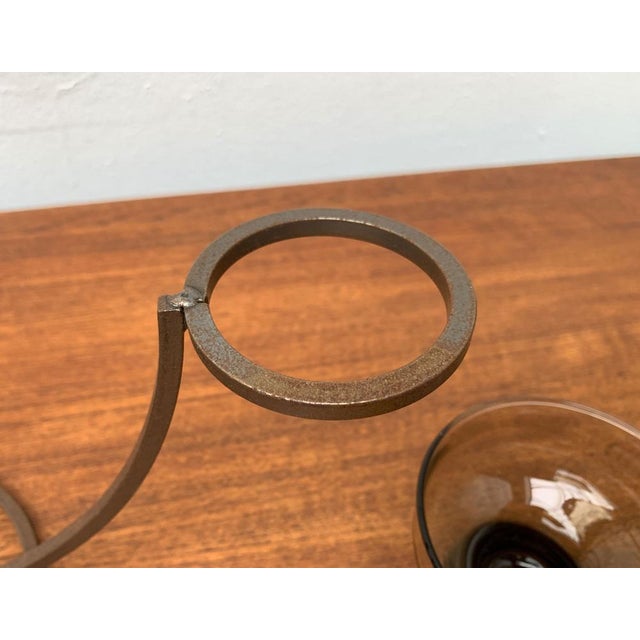 Mid-Century Danish Metal and Glass Candleholder, 1960s For Sale - Image 6 of 18