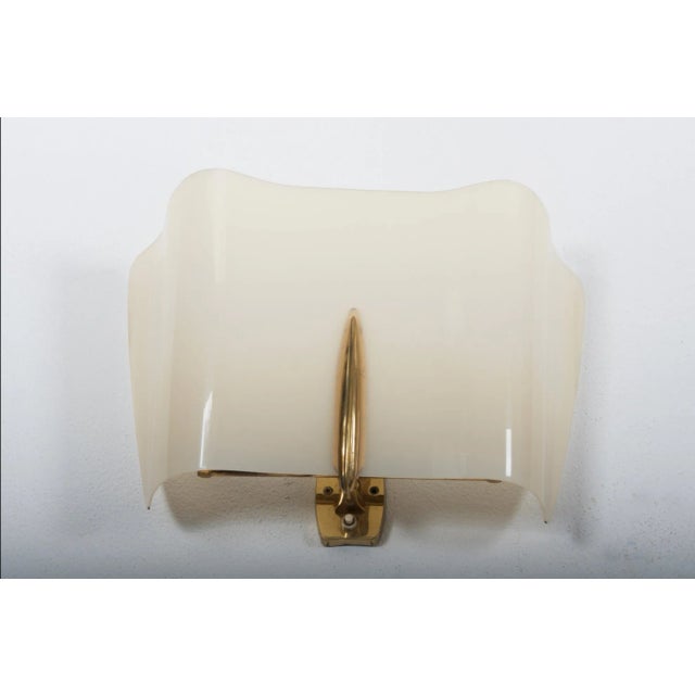 Mid-Century Alraune Brass and Acrylic Glass Sconce by J. T. Kalmar, 1950s For Sale - Image 12 of 12