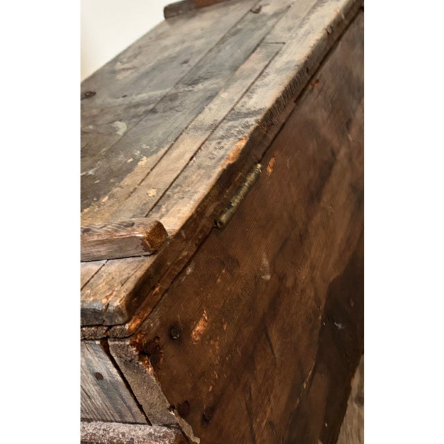 Antique C. 1870 British Military Campaign Arms Chest — Stenciled Halifax Transit For Sale - Image 9 of 9