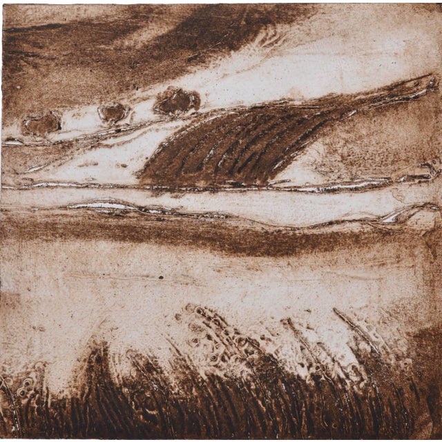 Ian Laurie 'Serpia English Landscape' Contemporary Limited Edition Etching 2017 For Sale