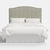 Spritely Home Stoffer Home x Cloth & Company Elsie Headboard in Botanical Stripe Olive with Olive Welt, Full/Double For Sale - Image 4 of 9