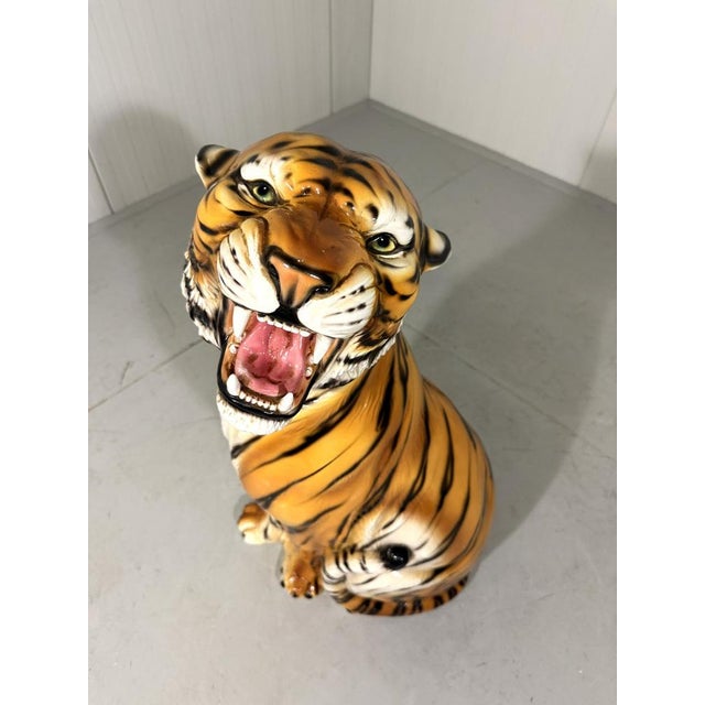 Large Ceramic Tiger, Italy, 1970s For Sale - Image 10 of 18