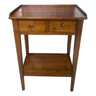 Vintage Side Table in Cherry Wood, 1950s For Sale
