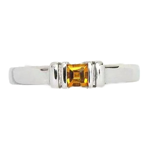 Di Modolo Citrine 18k White Gold Stack Ring For Sale