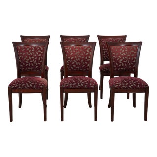 Set of 6 Grange French Classical Dining Room Chairs For Sale