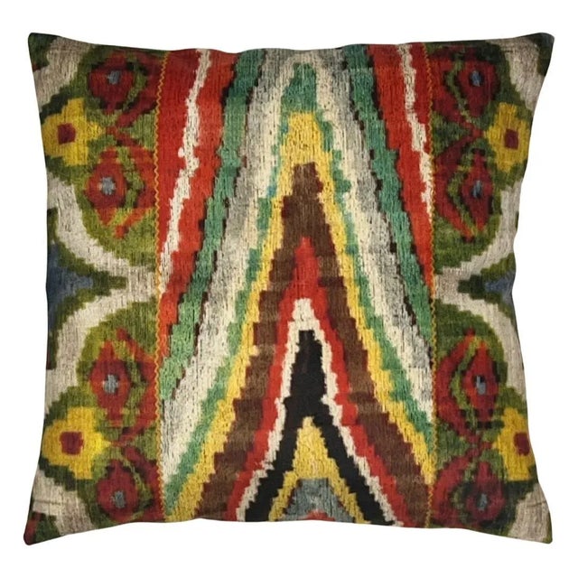 Pasargad Turkish Style Ikat Pillow For Sale - Image 4 of 4