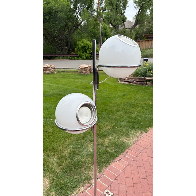 Gino Sarfatti Style Model 1094 “Eyeball” Floor Lamp, Italy, circa 1969 An iconic Mid-Century Modern floor lamp by Gino...