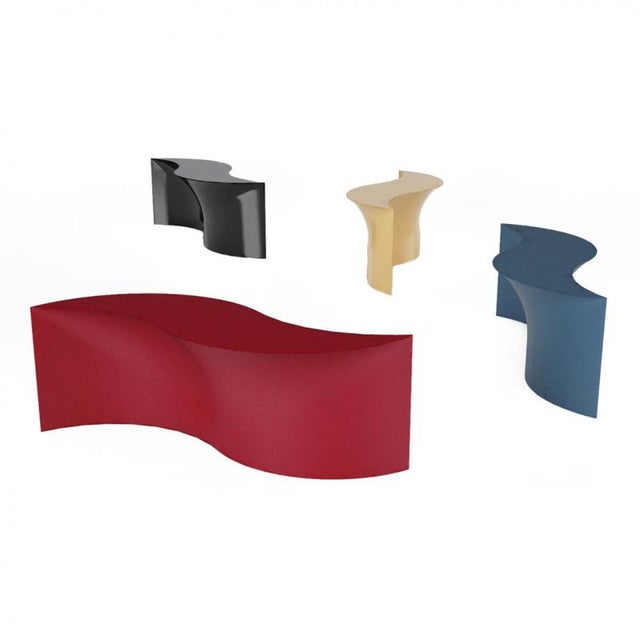 Mariù Console Table in Powder-Coated Aluminum by Altreforme For Sale - Image 9 of 10