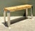 Vintage Laminate Burl Wood and Chrome Console Table For Sale In West Palm - Image 6 of 18