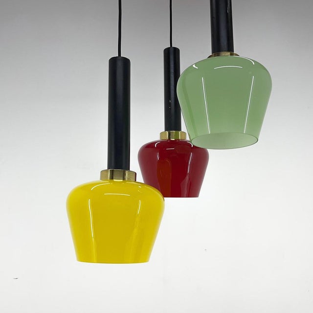 Mid-Century Italian Modern Colourful Cascade Pendant Light, 1970s For Sale - Image 13 of 15