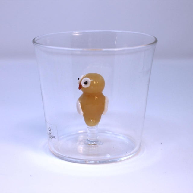 Contemporary 1990s Ichendorf Milan Woodland Tales Owl Tumblers For Sale - Image 3 of 7