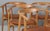 Model GE-525 Armchairs in Oak and Aniline Leather by Hans J. Wegner for Getama, 1990s, Set of 6 For Sale - Image 3 of 12