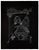 Etching and pochoir in white ink on black paper. Hand signed lower right by Man Ray. Hand numbered 89/100 lower left....