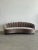 W94 D40 H32 SW77 SD20-23.5 SH18 This vintage curved sofa features a sculptural channel back design newly upholstered in...