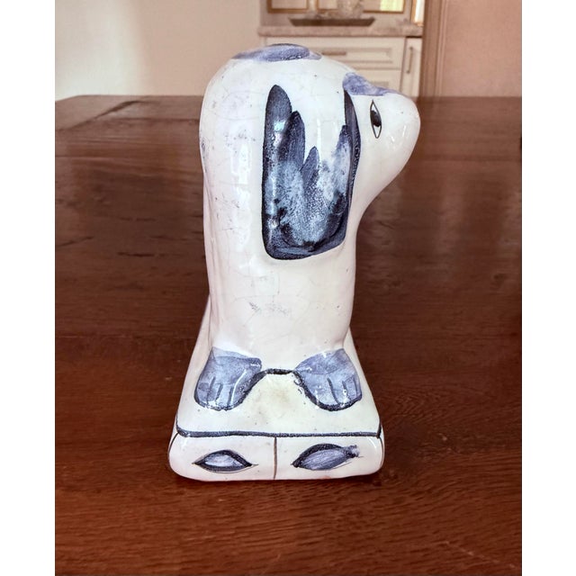 English Vintage Staffordshire Style Dog For Sale - Image 3 of 4