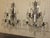 French French Louis XVI Style Bronze and Crystal 5 Light Sconces Circa 1950's For Sale - Image 3 of 10