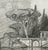This small antique graphite drawing from early 1900's France, titled L'ile du Silence, is a beautifully realized rendering...