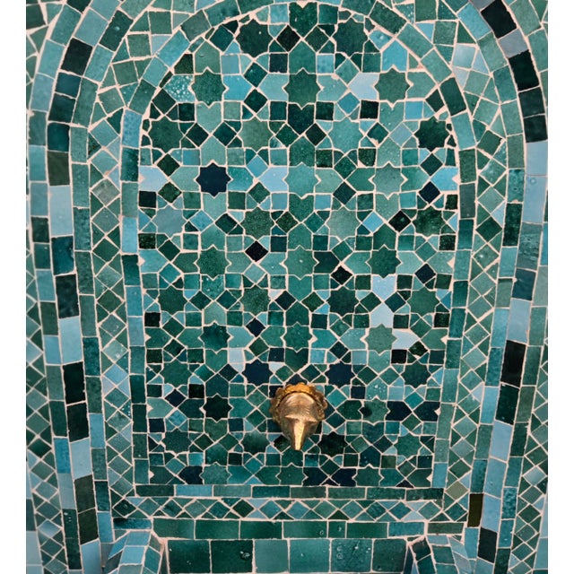 Just arrived! This beautiful handmade Moroccan mosaic tile fountain was crafted in Marrakech, Morocco, featuring the...