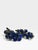 Folk Art Vintage 1960s Mid-Century Blue Swirl Glass Marble Grape Clusters - A Pair For Sale - Image 3 of 6