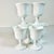 Indiana Glass Company 1970s Vintage Americana Arts & Crafts Indiana Glass Grape Milk Glass Water/Wine Goblets - Set of 6 For Sale - Image 4 of 8