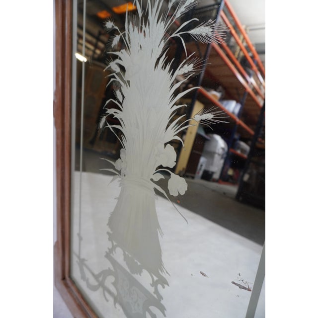 Wood 19th Century French Etched Glass Mirror From Melissa Levinson For Sale - Image 7 of 12