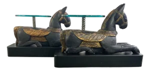 Carousel Horse Accent Tables Set of 2