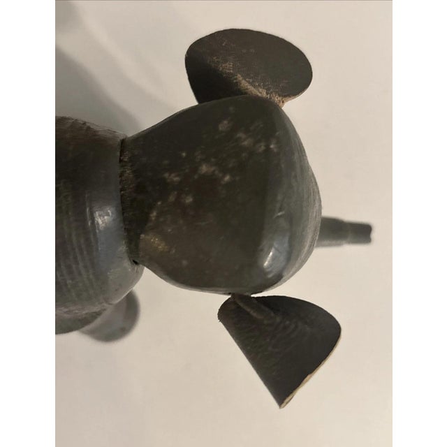 Antique Schoenhut 1903 Humpty Dumpty Circus Elephant & Box Top For Sale - Image 4 of 11